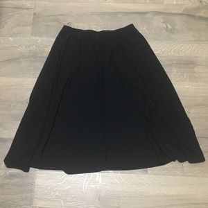 Dress Barn black aline mid length polyester skirt
